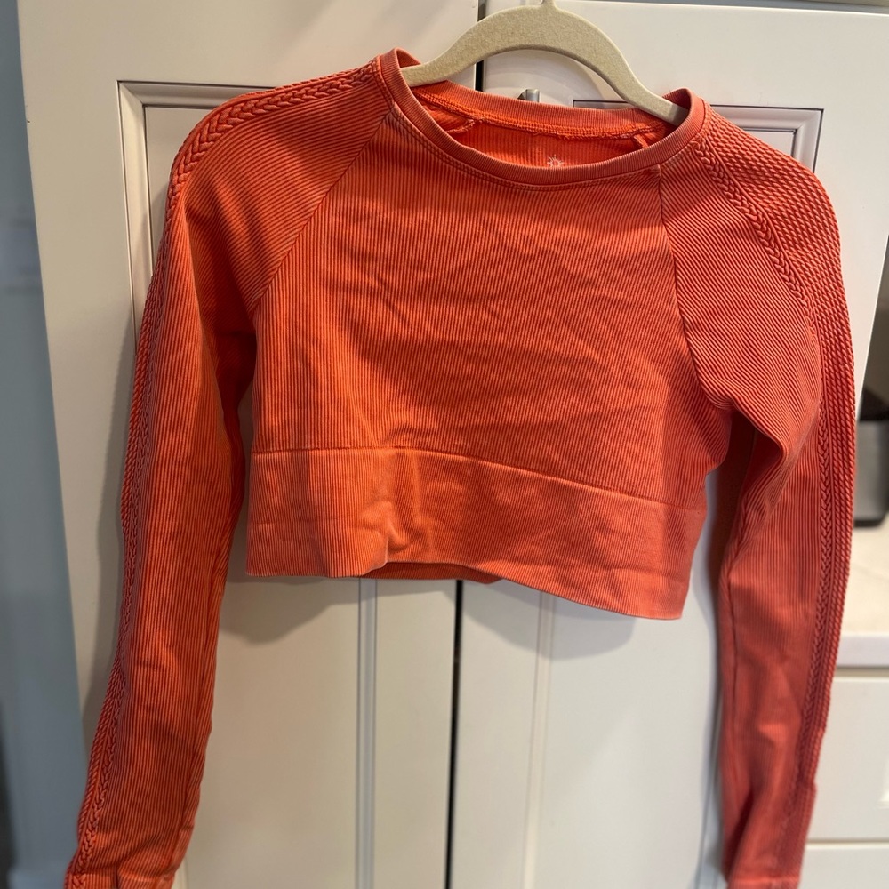 Aerie offline S Orange Women's Cropped Top